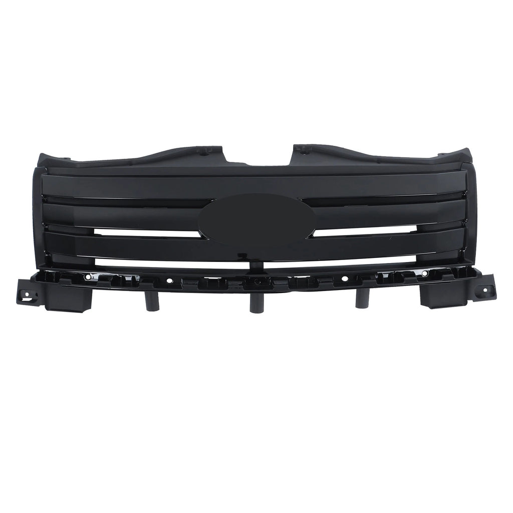 Chrome Front Upper Bumper Grille + Fog Light Lamp for Ford Edge (2007–2010)