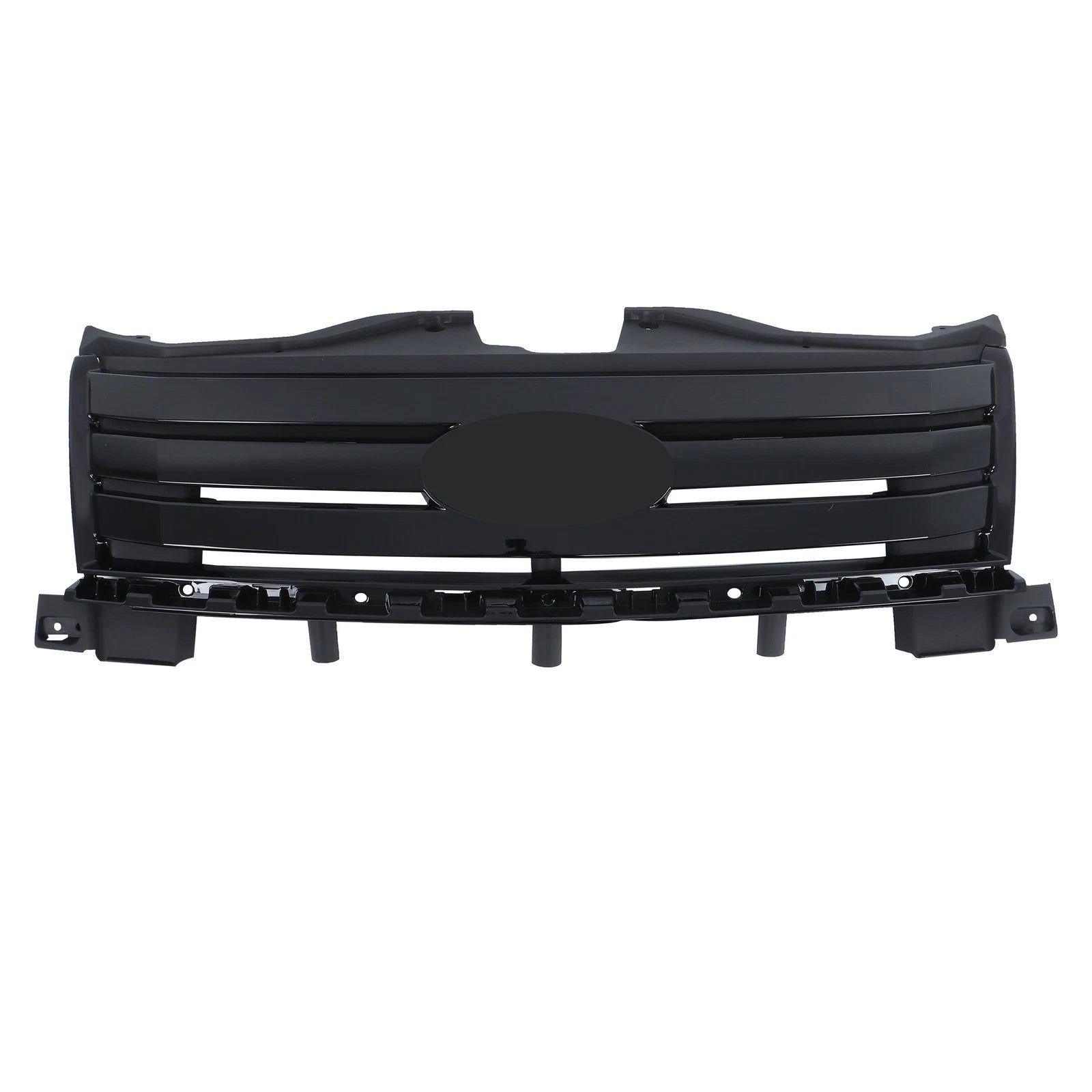 Chrome Front Upper Bumper Grille + Fog Light Lamp for Ford Edge (2007–2010)