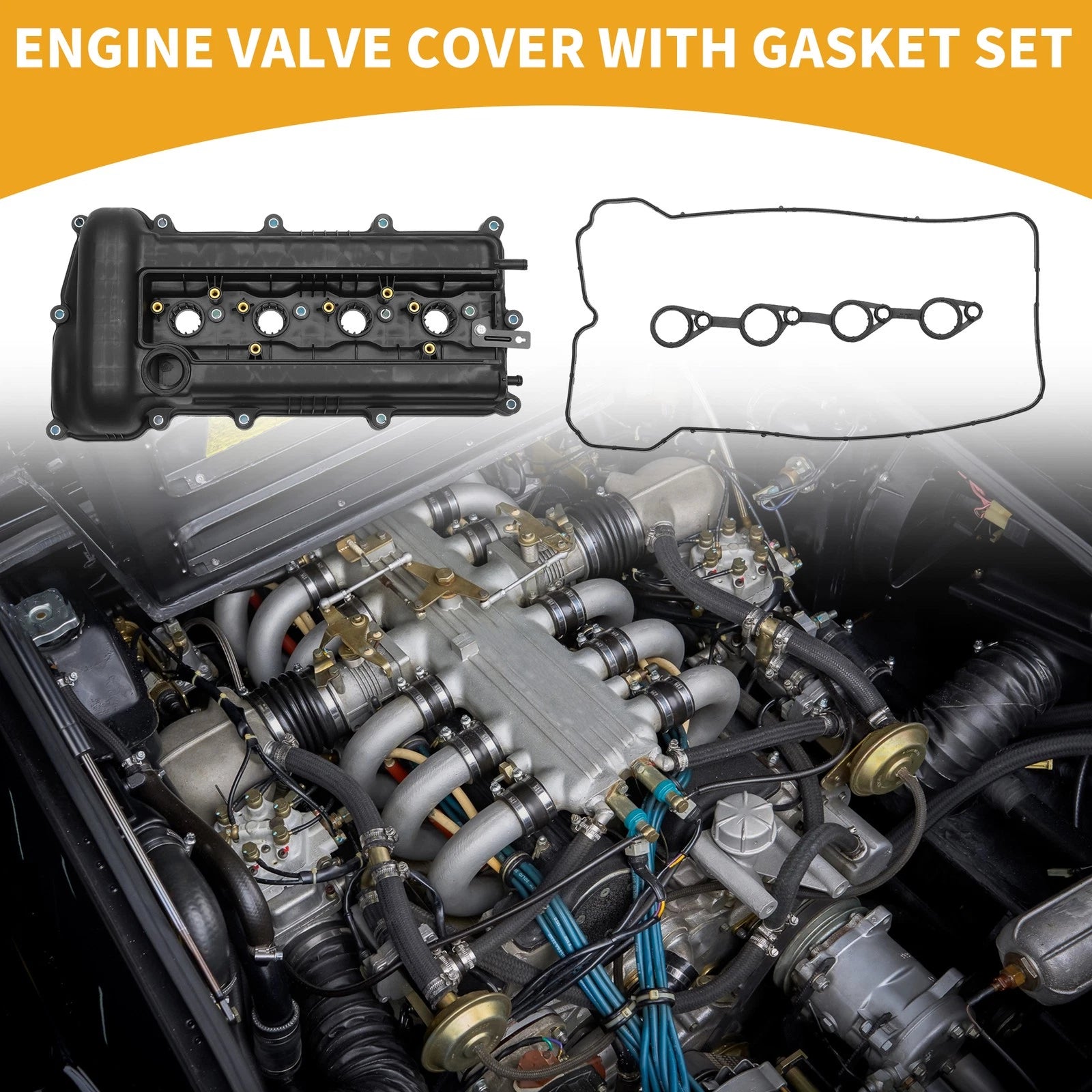 Front Engine Valve Cover with Gasket No. 224102B000 for Kia Soul (2010–2011)