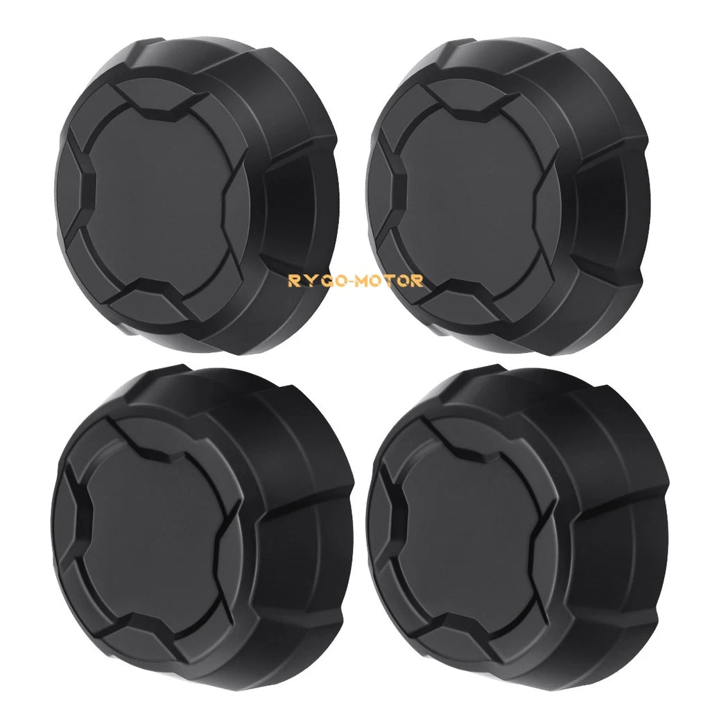 Set of 4 Matte Black Rim Caps for Polaris Ranger SP 570 (2022–2024)