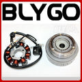 8 Poles Magneto Stator Roller Flywheel for 200cc 250cc Engine PIT Quad ATV