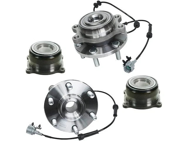 Set of 2 Front and Rear Wheel Hub Assembly for Suzuki Equator (2009–2012) JY791DN