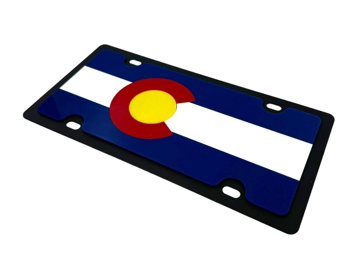 License Plate Frame Premium Black for Chevrolet Colorado (2015–2020)