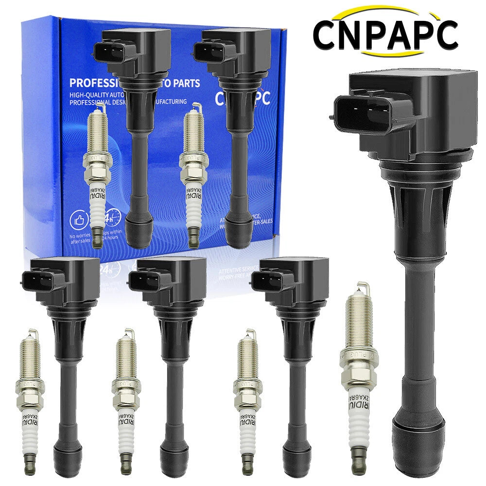 6X Ignition Coils + 6X Iridium Spark Plugs for Infiniti G37 M37 (2008–2013)