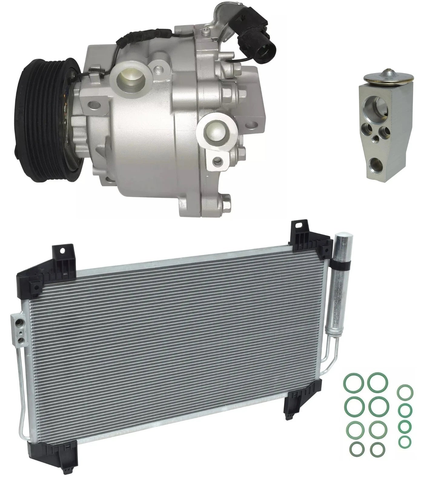 A/C Compressor Kit With Condenser Replacement for Mitsubishi Outlander 2018–2019