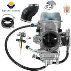 Carburetor + Intake Manifolds + Fuel Petcock for Yamaha YFM600 Grizzly (1998–2001)