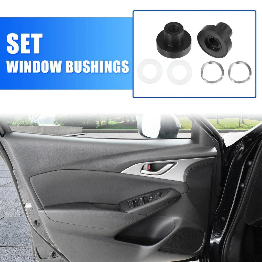 Set of 1 Car Window Bushings Kits for Mazda Miata (1990–2005) 909-925 Black