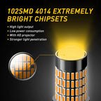 2X Yellow Amber 3157 LED Turn Signal Bulbs for Various Models