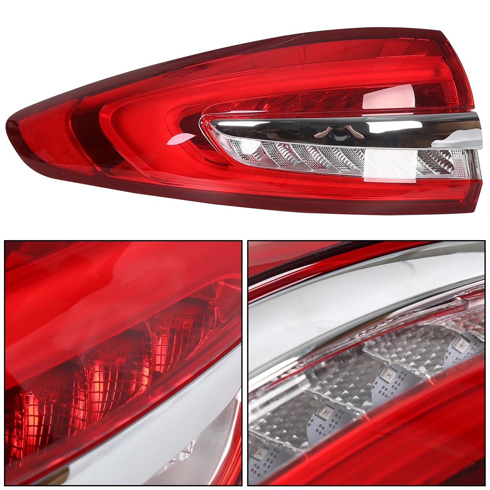Set of 2 LED Tail Lights for Ford Fusion (2017–2020)