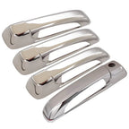 4 Pcs Chrome Door Handle Covers for Dodge Ram 1500 2500 3500 4500 (2009-2018)