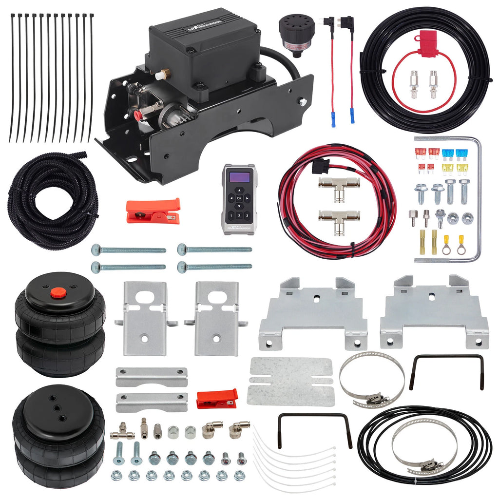 Air Spring Bags & Wireless Compressor Kit for Chevy 1500 (2007–2018)