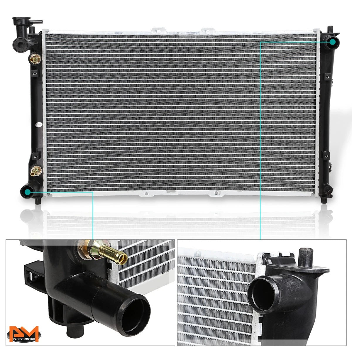 OE Replacement Aluminum Core Radiator for Kia Sedona (2002–2005) DPI-2442