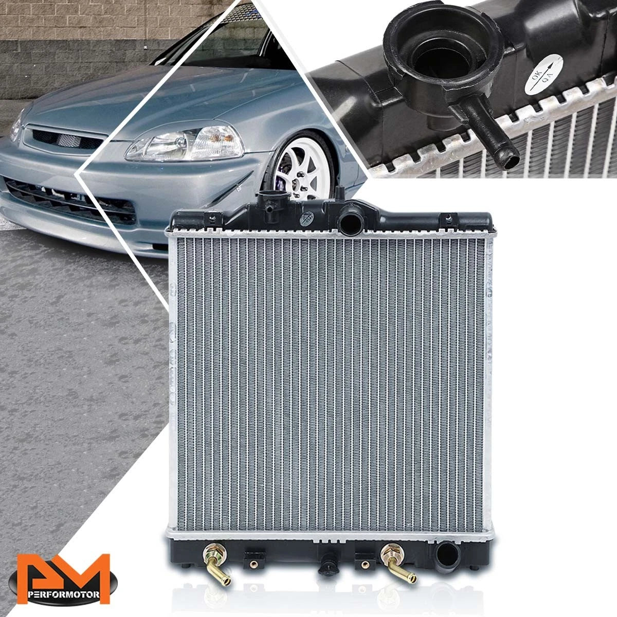 Aluminum Core Replacement Radiator for Honda Civic (1992–2000) AT DPI-1290