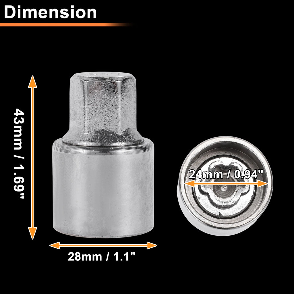 317 Wheel Lock Lug Nut for Mercedes-Benz (Locking Nut Key Socket)