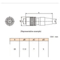 HR10A7P4S Female Connector for Industrial Cameras