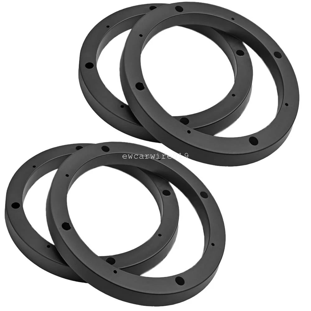Set of 4 Speaker Spacer Rings for Custom Subwoofer Mounting (6.5")