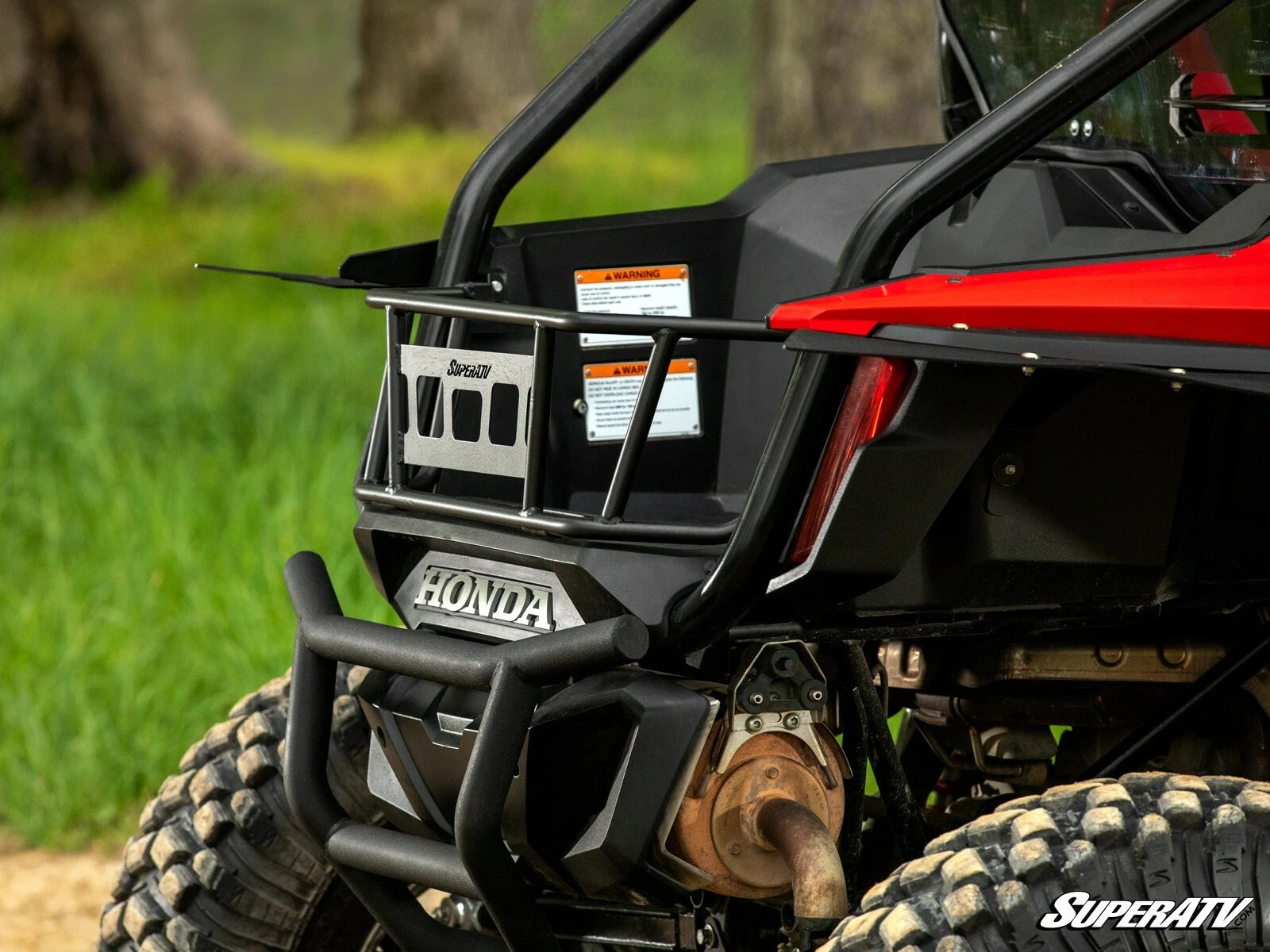 SuperATV Bed Enclosure Rack for Honda Talon 1000R/1000X (2019–2023) - Black