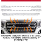 Chrome Grille Mesh Insert Overlay for GMC Sierra 1500 SLT (2019–2022)