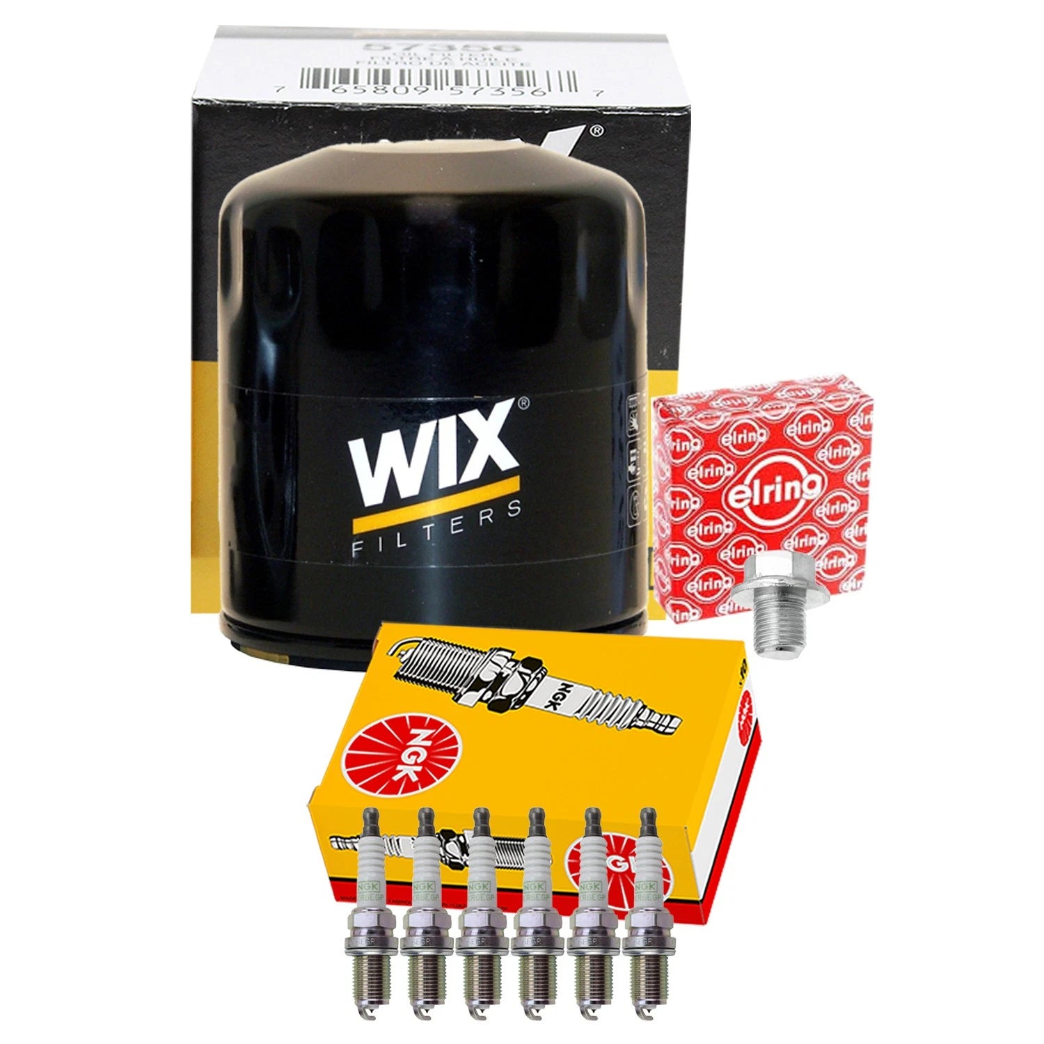 Wix Engine Oil Filter & NGK 6 Platinum Spark Plugs for Camry ES300 (1992–2001)