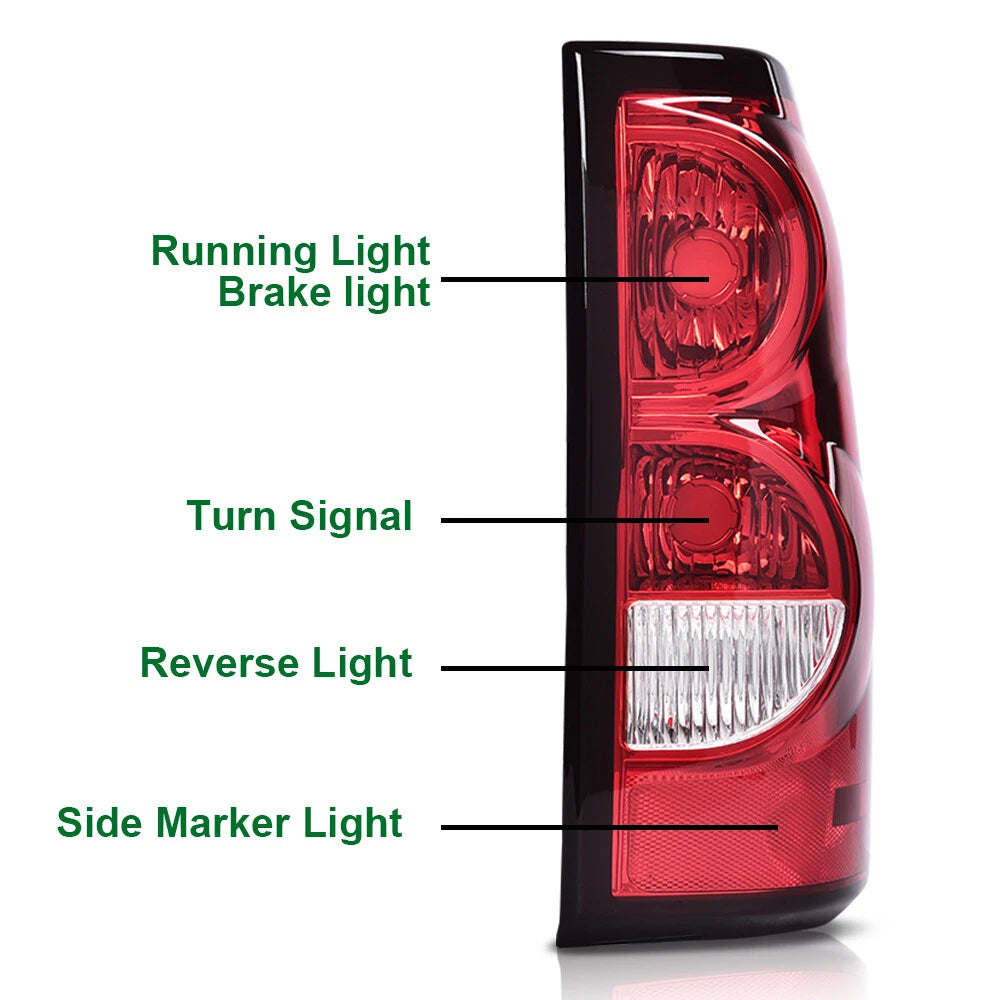 Tail Lights for Chevy Silverado 1500 2500 3500 HD (2003–2006) L+R
