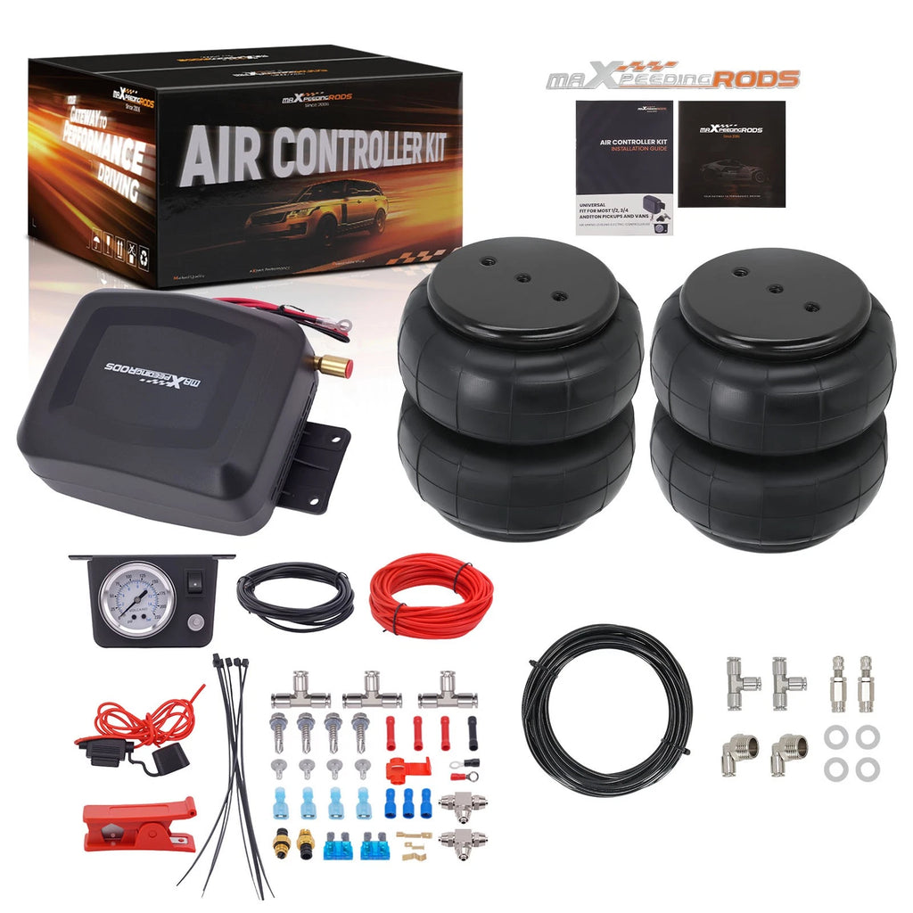 2X Air Spring Bags + Air Compressor Kit for Dodge Ram (2002–2018)