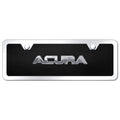 Chrome Name on Black Acrylic Mini Plate Kit - Officially Licensed for Acura