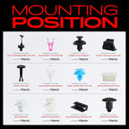 Fender Splash Shield Retainer Moulding Clip Kit for Toyota Matrix (2009-2013)