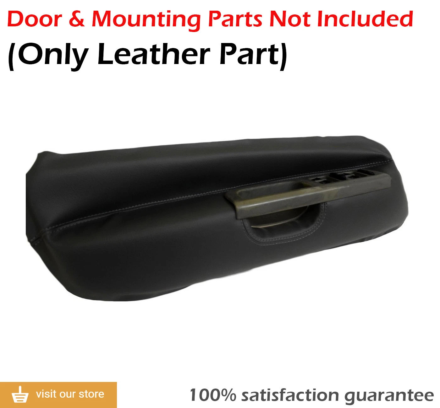 Front Door Panel Insert for Jetta (1999–2004) Black Leather Synthetic