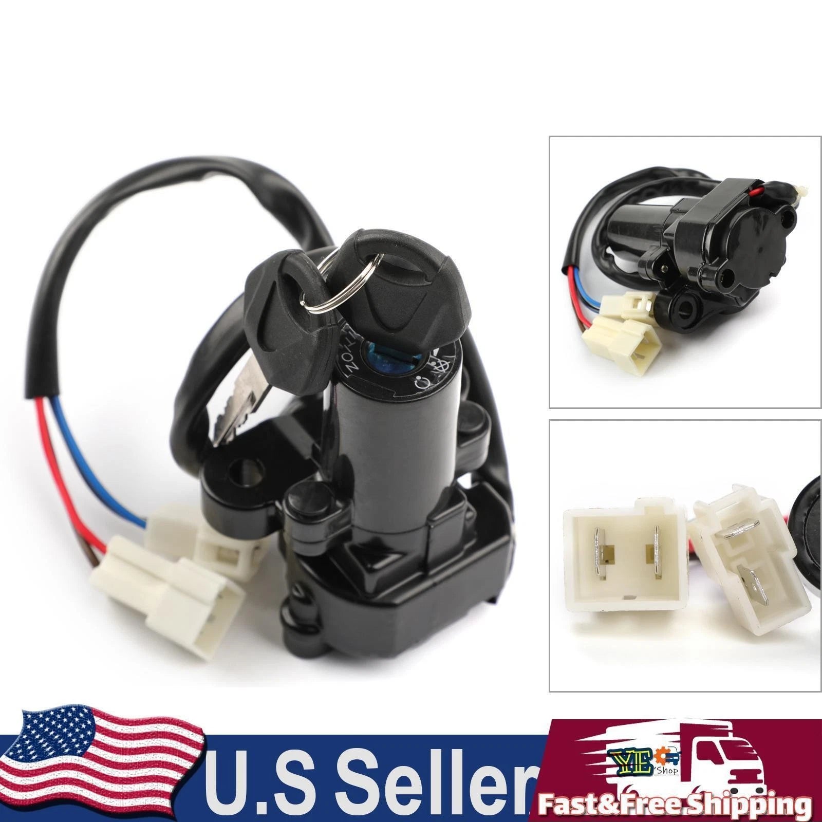 Ignition Switch Lock Keys for Yamaha XVS950 V-Star, XVS1300A, XVS1300BG (2009–2017)