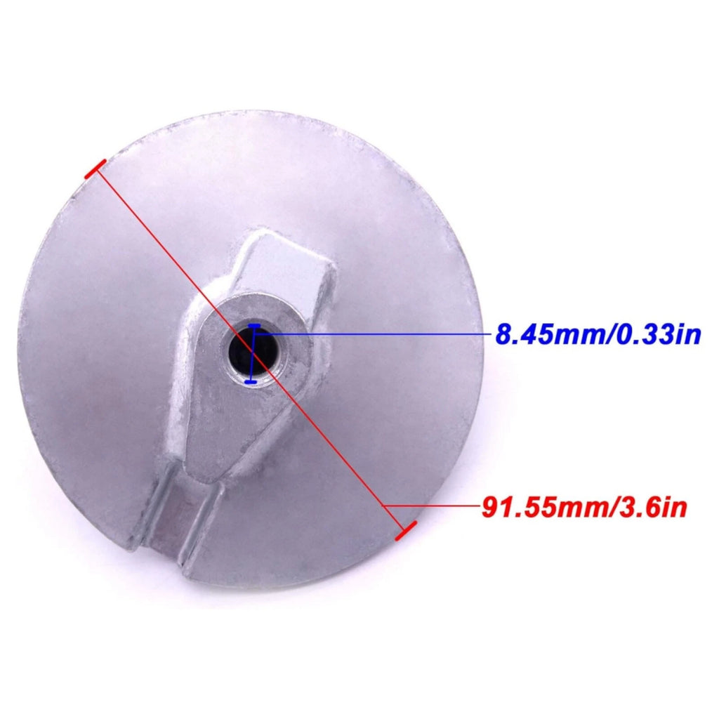 Zinc Anode Trim Tab for Yamaha Outboard 115-200 HP (6E5-45371-01-00)