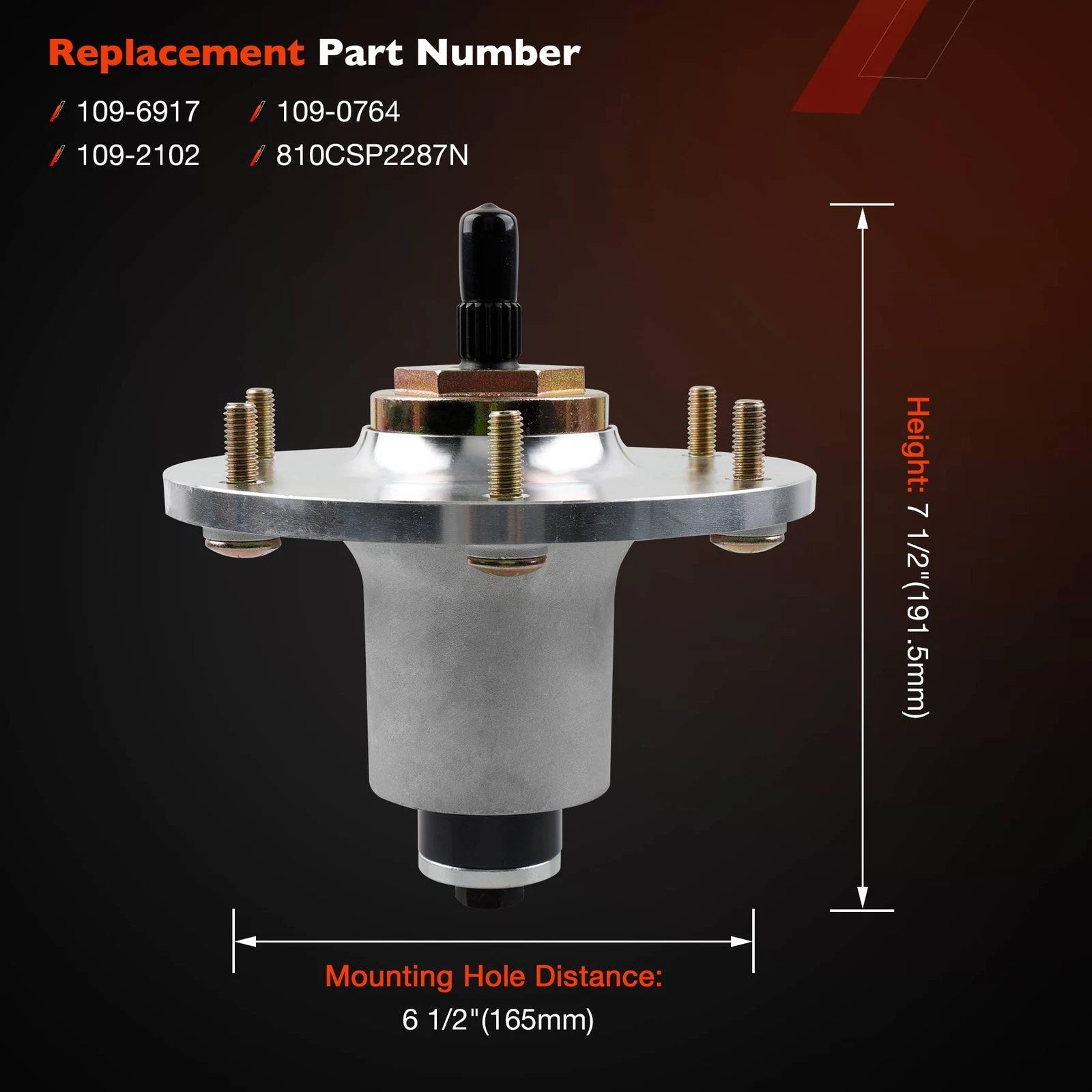 3X Deck Spindle for Lazer Z Mower (48-72 Inch)