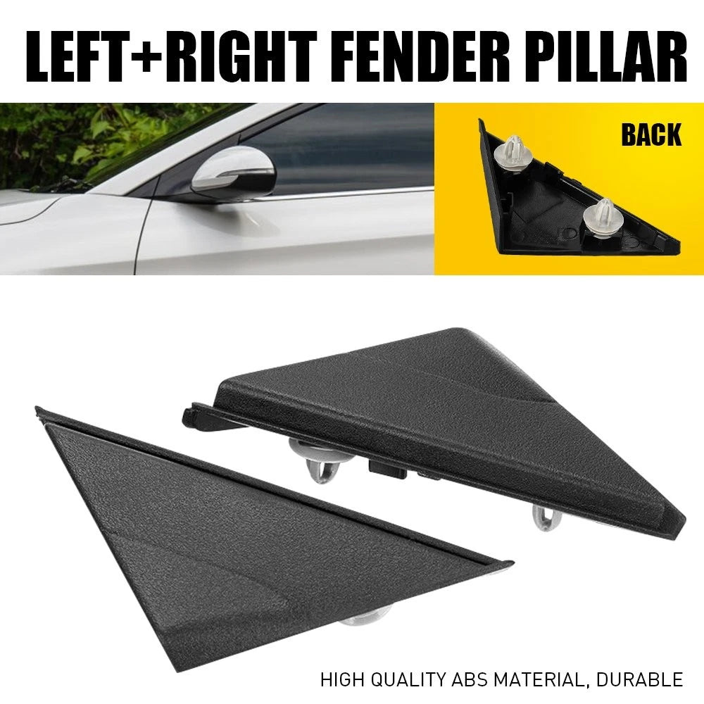 2X Side View Mirror Fender Corner Trim Covers for Hyundai Elantra