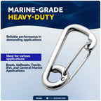 Stainless Asymmetric Snap Hook for Five Oceans (4 inches) FO466