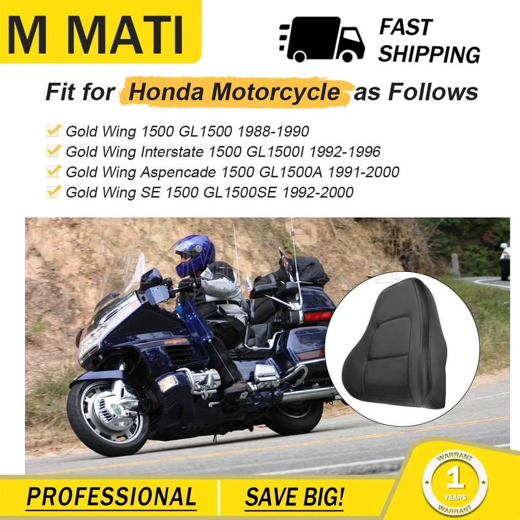 Passenger Backrest Seat Pad for Honda Goldwing 1500 (1988–2000) GL1500 A I SE