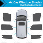 6x Car Window Shades for LDV G10 (2014–Present) Front, Rear, Triangular