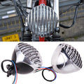 4.7" Finned Grill Headlight for Harley Dyna