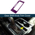 ABS Gear Shift Knob Cover Sticker for Ford F150 (2015–2020) Carbon Fiber Purple