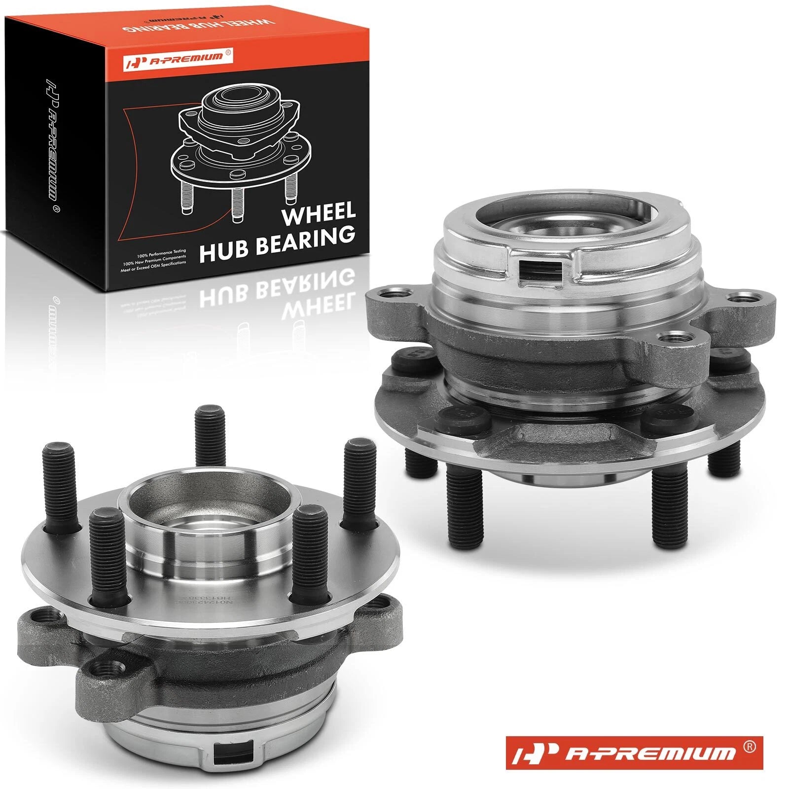 2X Front Wheel Hub & Bearing Assembly for Nissan Murano (2009–2014)