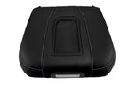 Leather Console Lid Bucket Cover for Chevrolet Silverado (2019–2020) Purple Stitch