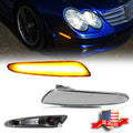LED Amber Front Bumper Side Marker Lights for Benz W211 E-Class (2003–2006)