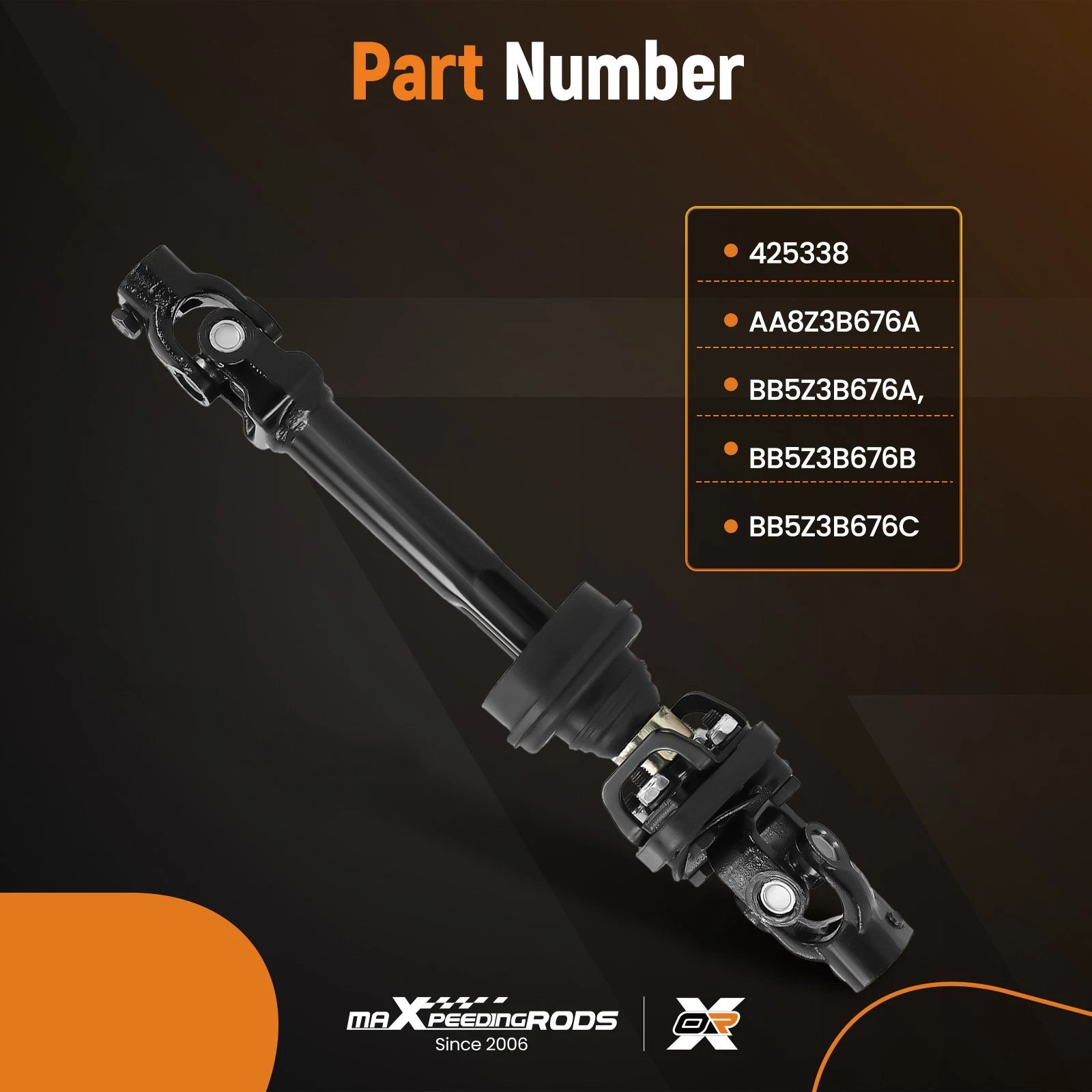 Lower Steering Shaft 425-338 for Ford Explorer Flex Police Interceptor (2011–2019)