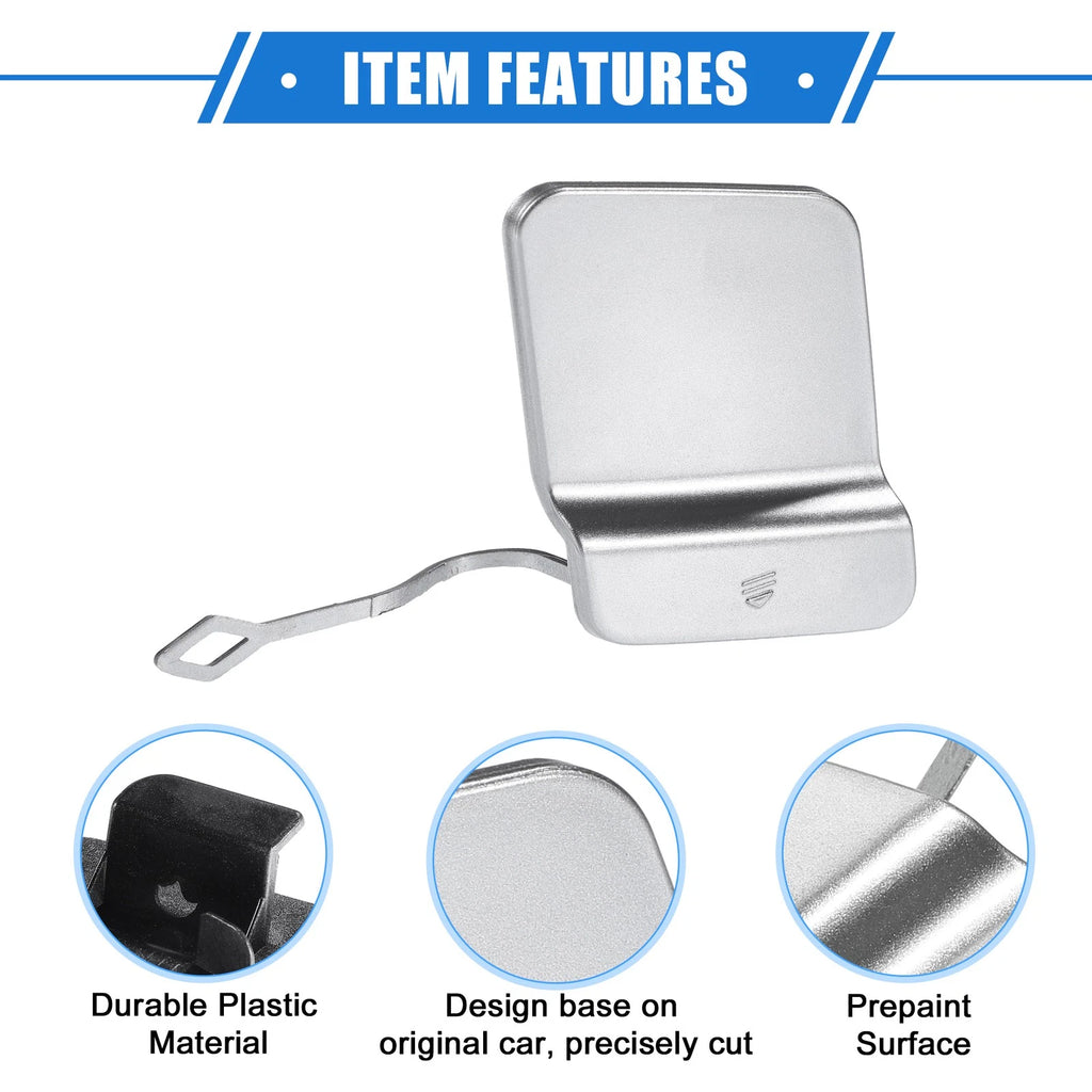 Tow Hook Eye Hole Cover Cap for Mercedes-Benz GLK350 (2010–2015) Silver Tone