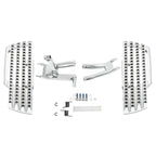 Chrome Driver Footboard & Bracket for Harley Softail Deluxe (2018-2025)