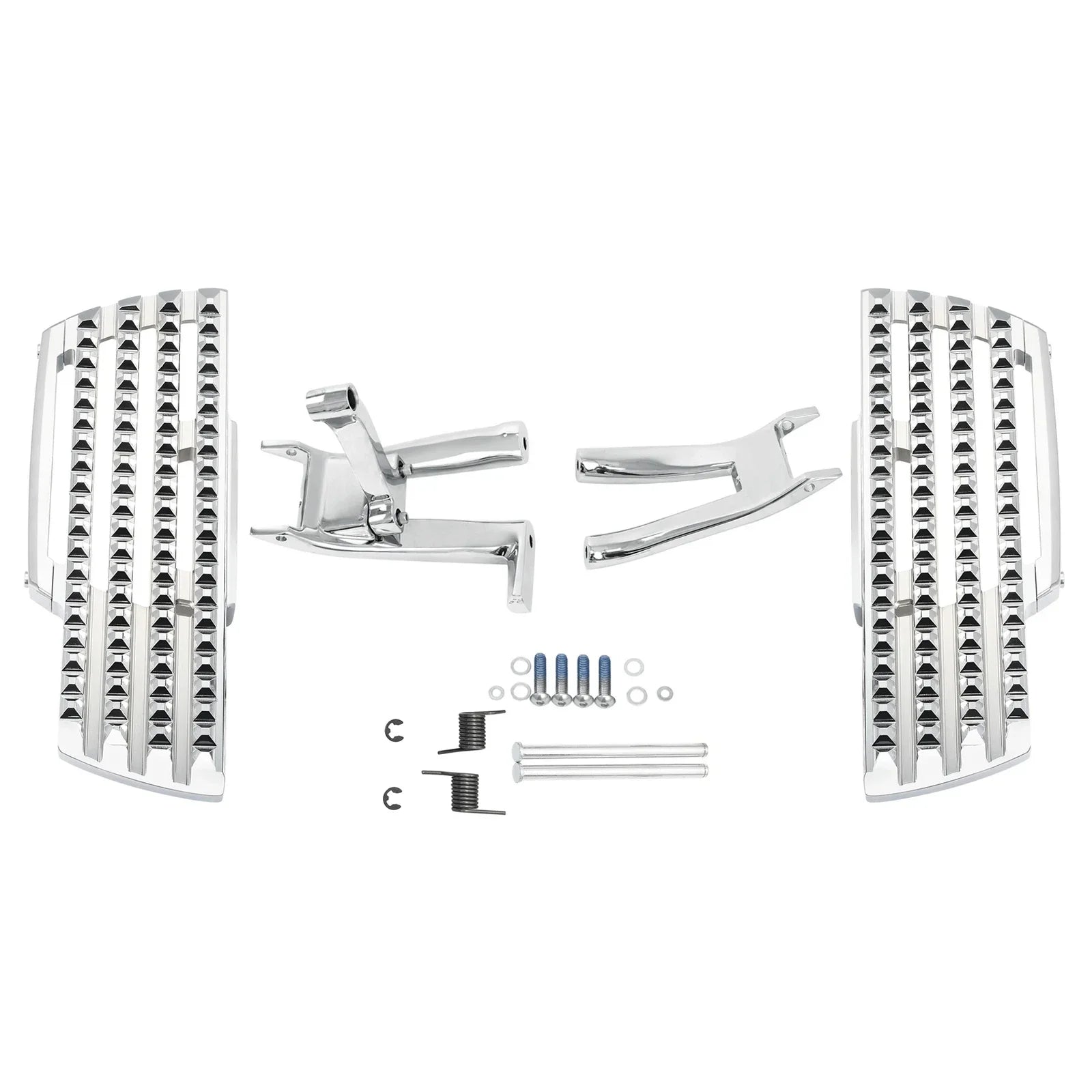 Chrome Driver Footboard & Bracket for Harley Softail Deluxe (2018-2025)