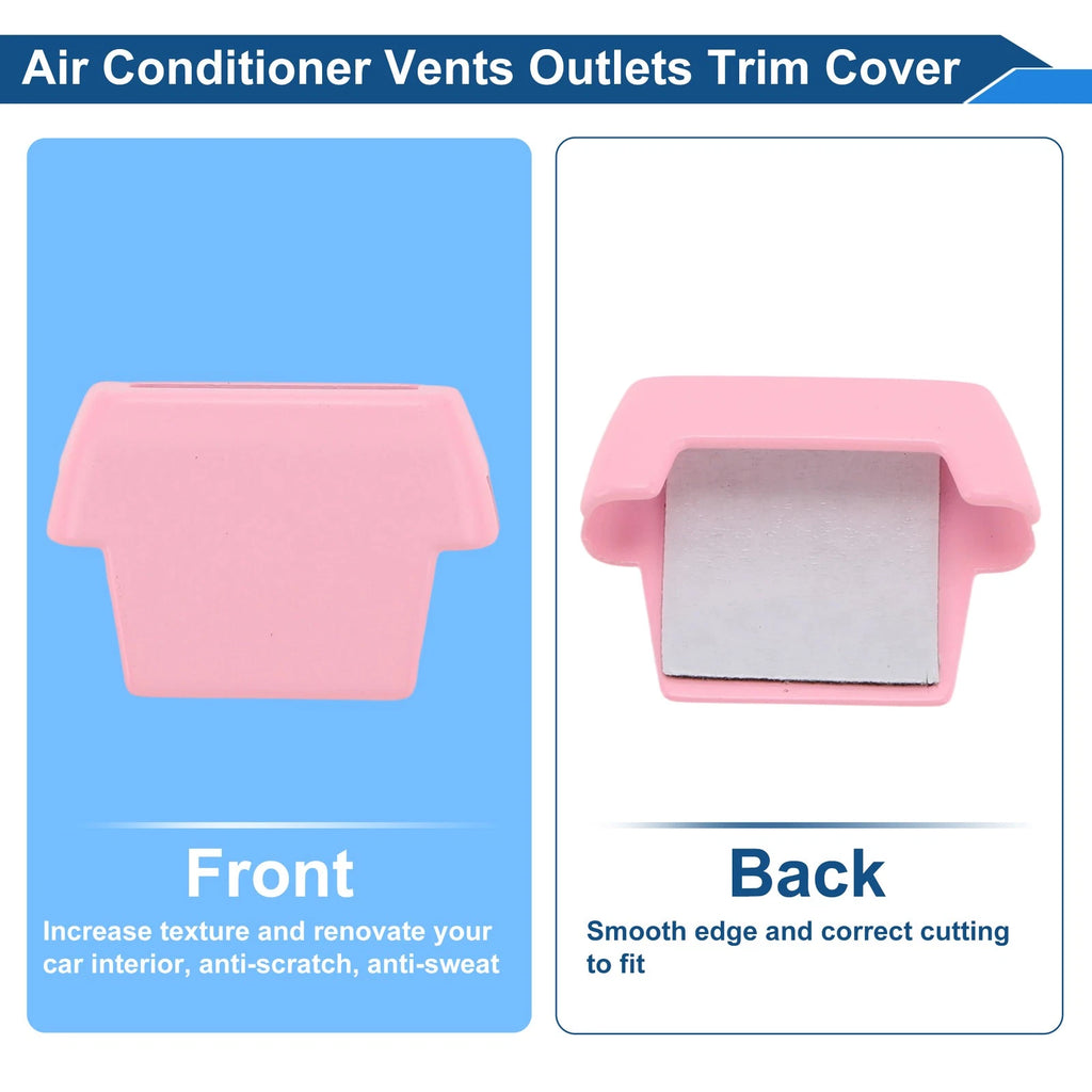 Set of 4 Air Condition Outlet Vent Trim Cover Frames for Ford Bronco (2021–2024) Pink