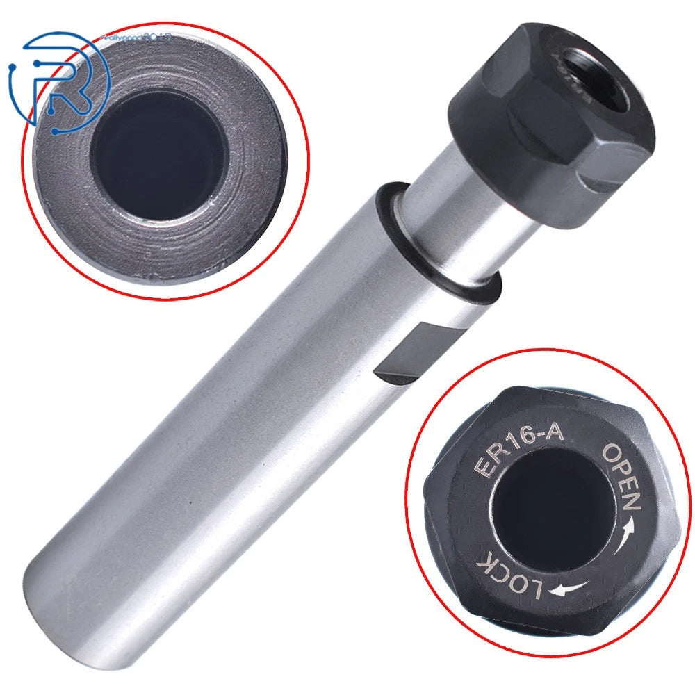 C1" 100L ER16A Straight Shank Collet Chuck Toolholder for Lathe Milling