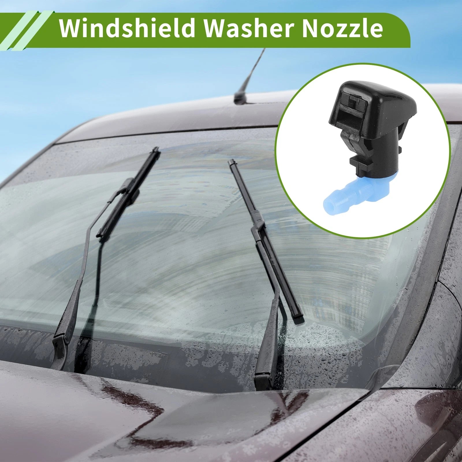 Windshield Washer Nozzle with Hose Connector for Ford (2013–2019) No.BT4Z17603A