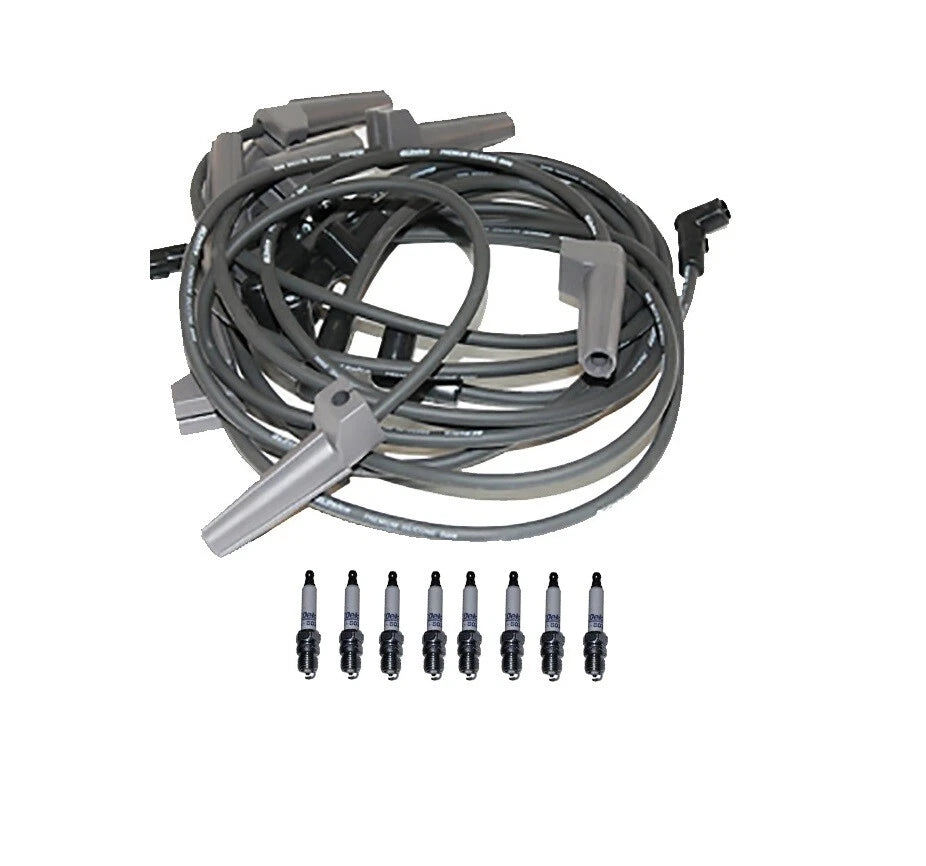 Set of 8 ACDelco Platinum Spark Plugs & Ignition Wire Set for Chevy 7.4 (VIN N)