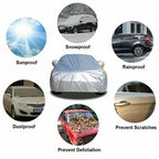 Waterproof UV Snow Full Car Cover for XL Vehicles (Glow at Night)