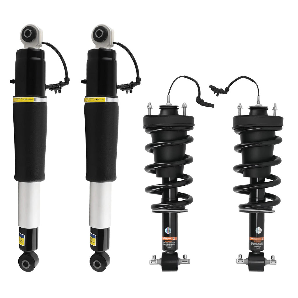 Front Strut Assembly + Rear Shock Absorber for Escalade Suburban Tahoe Yukon (2015–2020)
